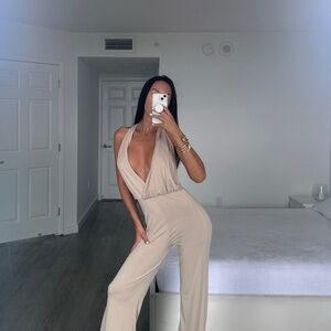 Elegant Cream Jumpsuit
